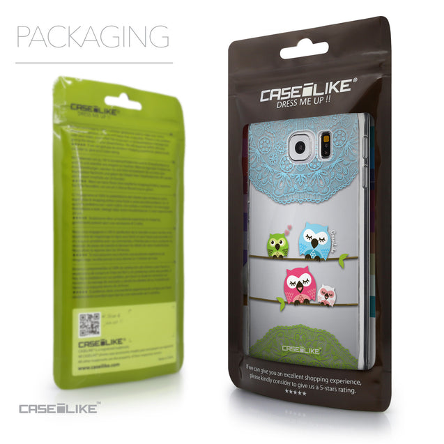 Packaging - CASEiLIKE Samsung Galaxy S6 back cover Owl Graphic Design 3318