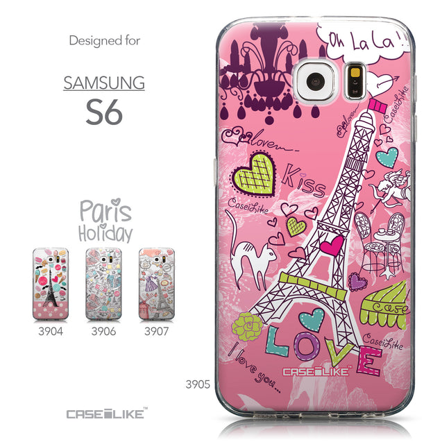 Collection - CASEiLIKE Samsung Galaxy S6 back cover Paris Holiday 3905