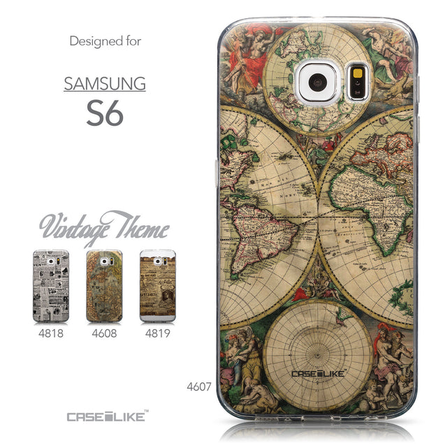 Collection - CASEiLIKE Samsung Galaxy S6 back cover World Map Vintage 4607