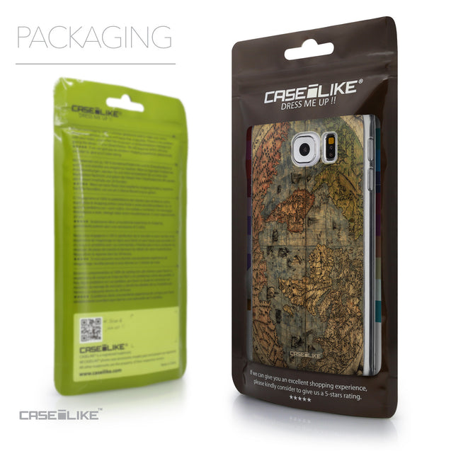 Packaging - CASEiLIKE Samsung Galaxy S6 back cover World Map Vintage 4608