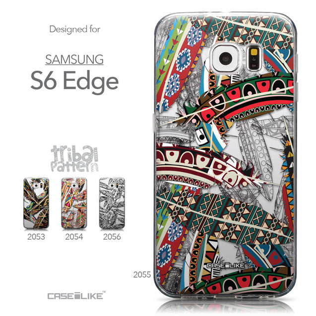 Collection - CASEiLIKE Samsung Galaxy S6 Edge back cover Indian Tribal Theme Pattern 2055