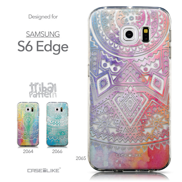 Collection - CASEiLIKE Samsung Galaxy S6 Edge back cover Indian Line Art 2065