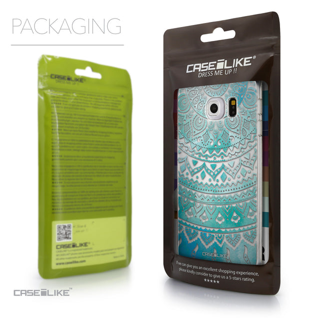 Packaging - CASEiLIKE Samsung Galaxy S6 Edge back cover Indian Line Art 2066