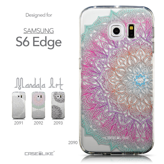 Collection - CASEiLIKE Samsung Galaxy S6 Edge back cover Mandala Art 2090