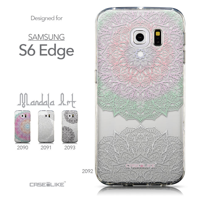Collection - CASEiLIKE Samsung Galaxy S6 Edge back cover Mandala Art 2092