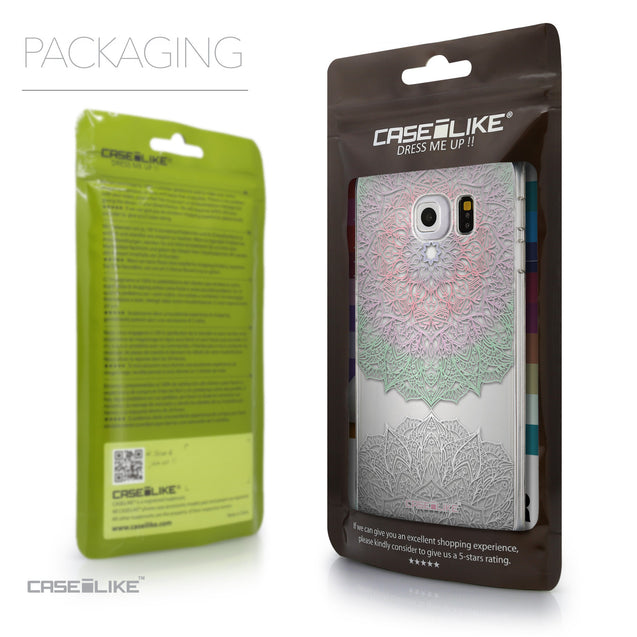 Packaging - CASEiLIKE Samsung Galaxy S6 Edge back cover Mandala Art 2092