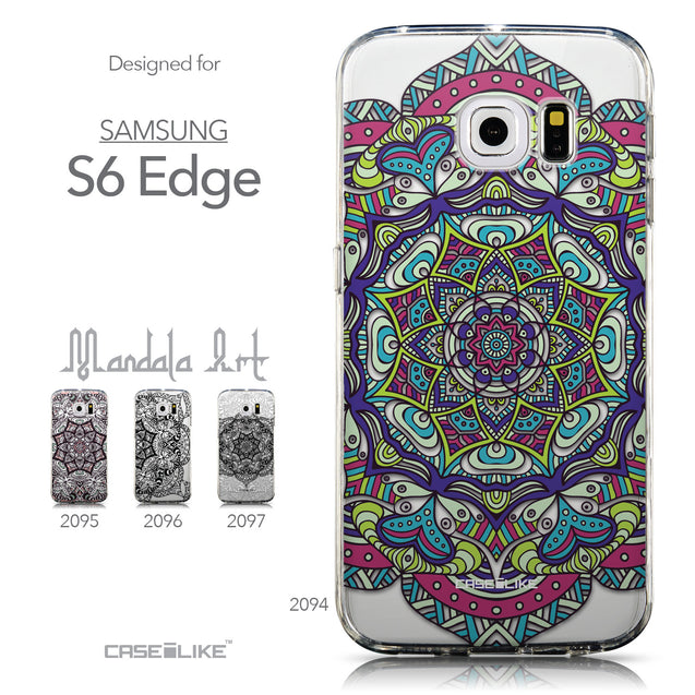 Collection - CASEiLIKE Samsung Galaxy S6 Edge back cover Mandala Art 2094