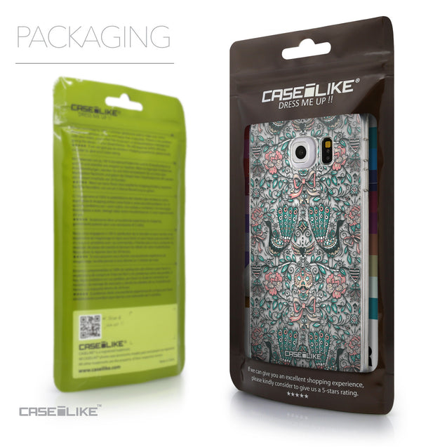 Packaging - CASEiLIKE Samsung Galaxy S6 Edge back cover Roses Ornamental Skulls Peacocks 2226