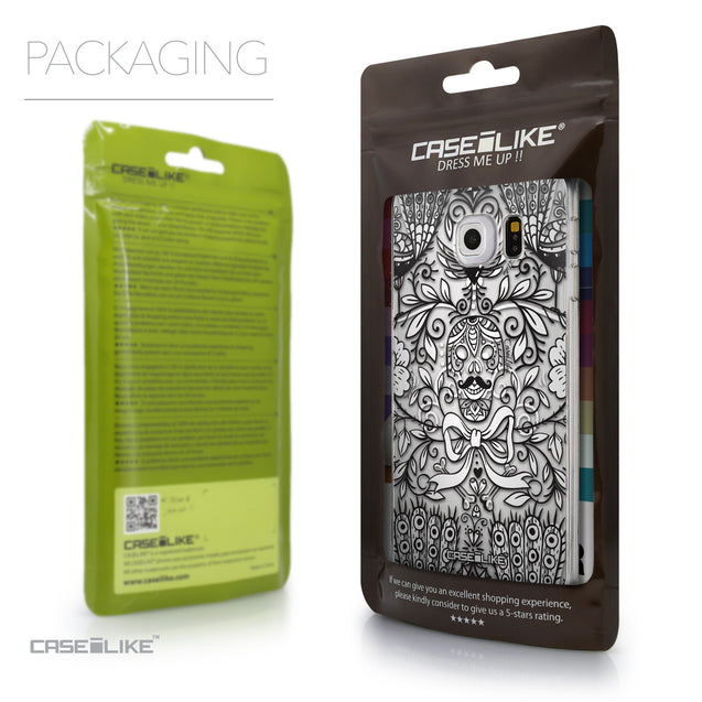 Packaging - CASEiLIKE Samsung Galaxy S6 Edge back cover Roses Ornamental Skulls Peacocks 2227