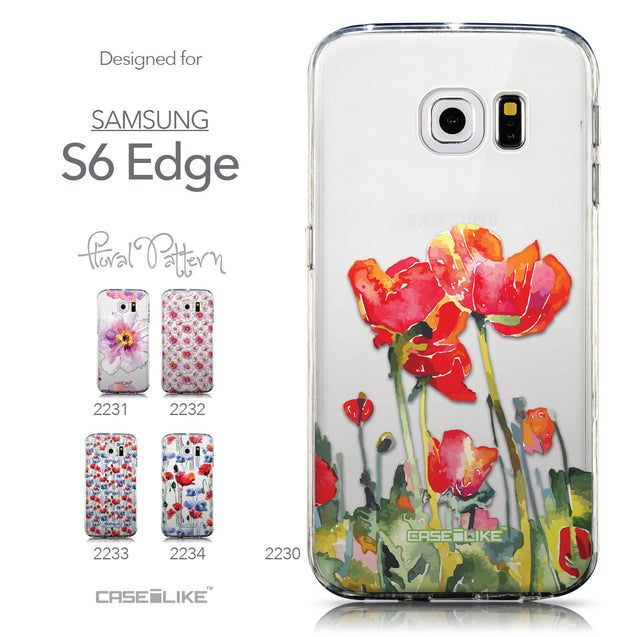 Collection - CASEiLIKE Samsung Galaxy S6 Edge back cover Watercolor Floral 2230