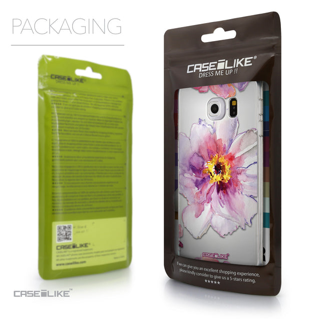 Packaging - CASEiLIKE Samsung Galaxy S6 Edge back cover Watercolor Floral 2231