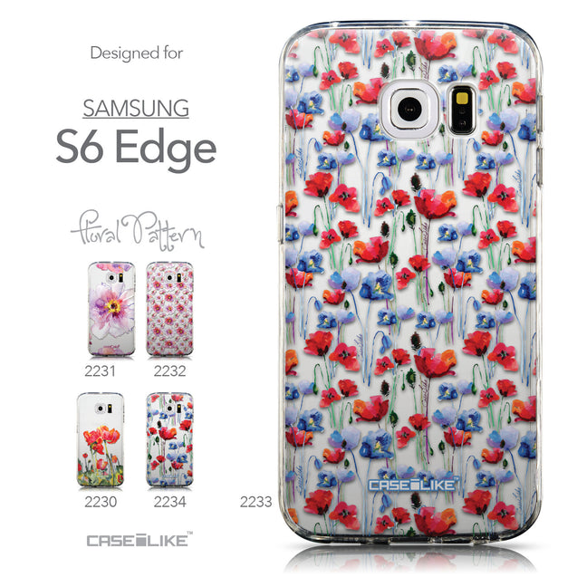 Collection - CASEiLIKE Samsung Galaxy S6 Edge back cover Watercolor Floral 2233