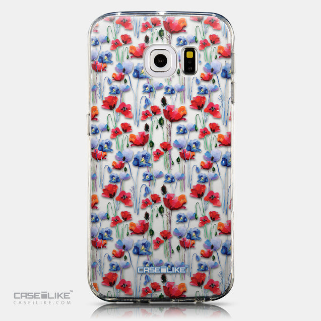CASEiLIKE Samsung Galaxy S6 Edge back cover Watercolor Floral 2233