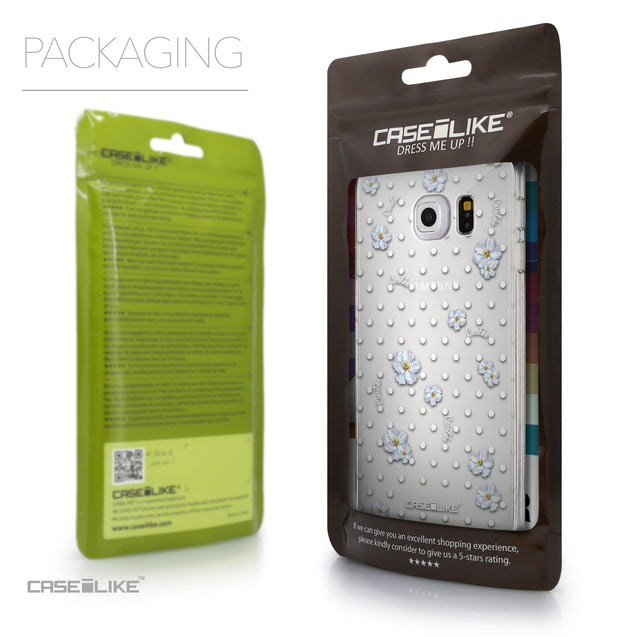 Packaging - CASEiLIKE Samsung Galaxy S6 Edge back cover Indian Line Art 2061