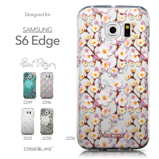 Collection - CASEiLIKE Samsung Galaxy S6 Edge back cover Watercolor Floral 2236