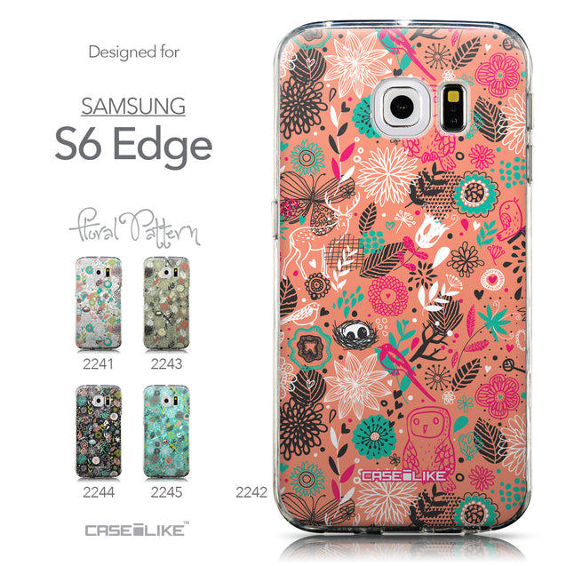 Collection - CASEiLIKE Samsung Galaxy S6 Edge back cover Spring Forest Pink 2242