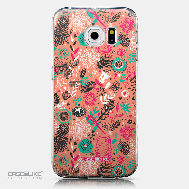 CASEiLIKE Samsung Galaxy S6 Edge back cover Spring Forest Pink 2242
