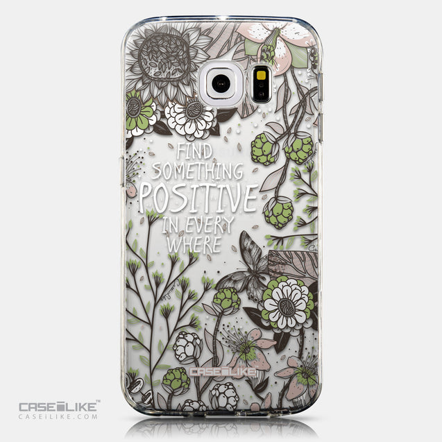 CASEiLIKE Samsung Galaxy S6 Edge back cover Blooming Flowers 2250