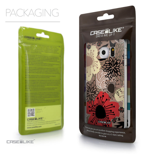 Packaging - CASEiLIKE Samsung Galaxy S6 Edge back cover Japanese Floral 2254