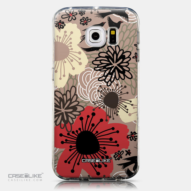CASEiLIKE Samsung Galaxy S6 Edge back cover Japanese Floral 2254