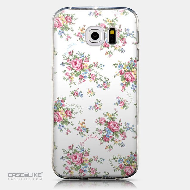 CASEiLIKE Samsung Galaxy S6 Edge back cover Floral Rose Classic 2260