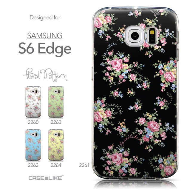 Collection - CASEiLIKE Samsung Galaxy S6 Edge back cover Floral Rose Classic 2261