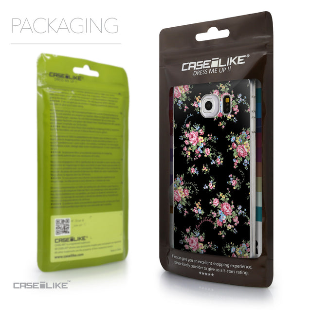 Packaging - CASEiLIKE Samsung Galaxy S6 Edge back cover Floral Rose Classic 2261