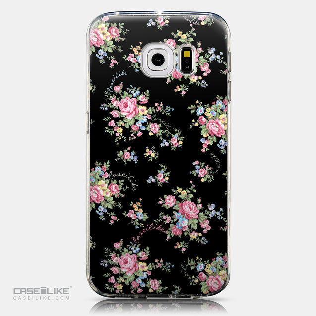 CASEiLIKE Samsung Galaxy S6 Edge back cover Floral Rose Classic 2261