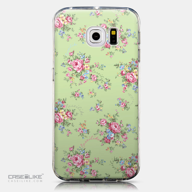 CASEiLIKE Samsung Galaxy S6 Edge back cover Floral Rose Classic 2262