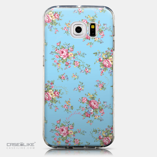 CASEiLIKE Samsung Galaxy S6 Edge back cover Floral Rose Classic 2263