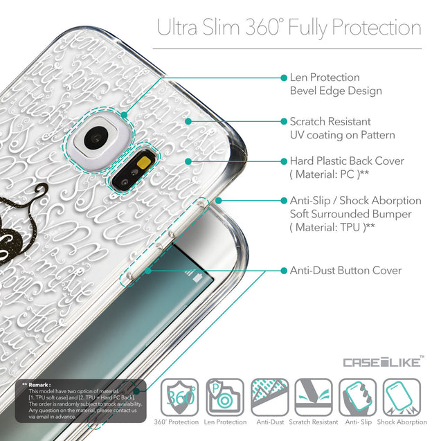 Details in English - CASEiLIKE Samsung Galaxy S6 Edge back cover Indian Tribal Theme Pattern 2053