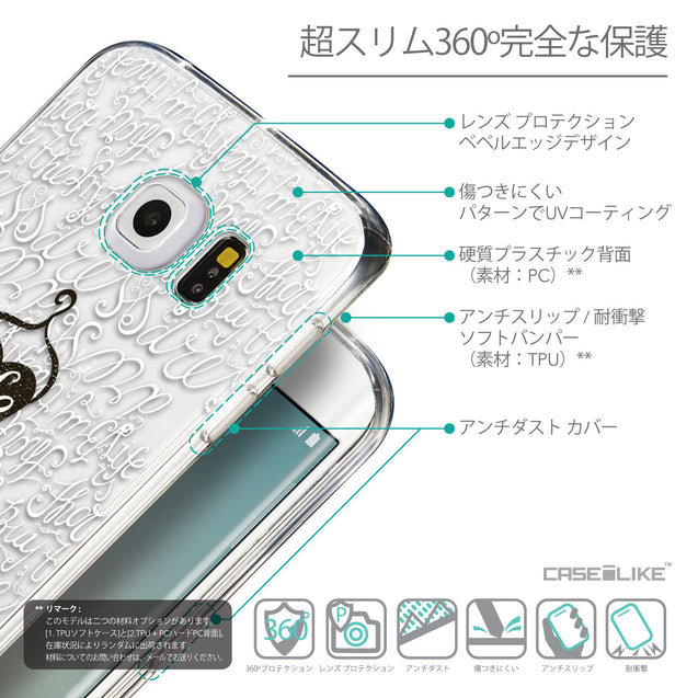 Details in Japanese - CASEiLIKE Samsung Galaxy S6 Edge back cover Indian Tribal Theme Pattern 2053