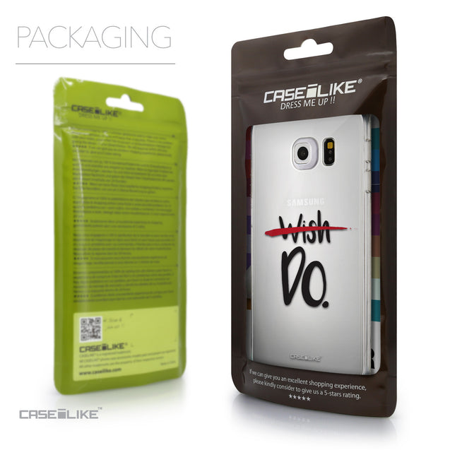 Packaging - CASEiLIKE Samsung Galaxy S6 Edge back cover Quote 2407