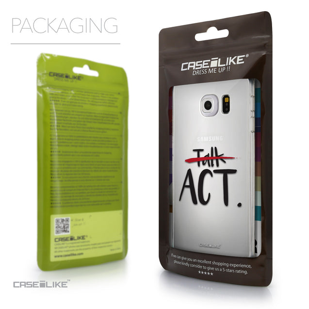 Packaging - CASEiLIKE Samsung Galaxy S6 Edge back cover Quote 2408