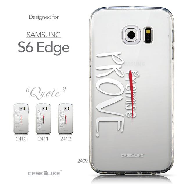 Collection - CASEiLIKE Samsung Galaxy S6 Edge back cover Quote 2409