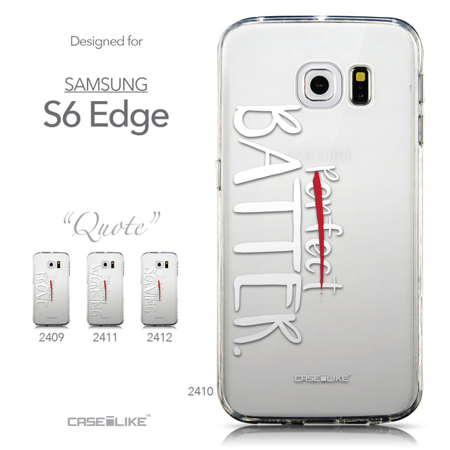 Collection - CASEiLIKE Samsung Galaxy S6 Edge back cover Quote 2410