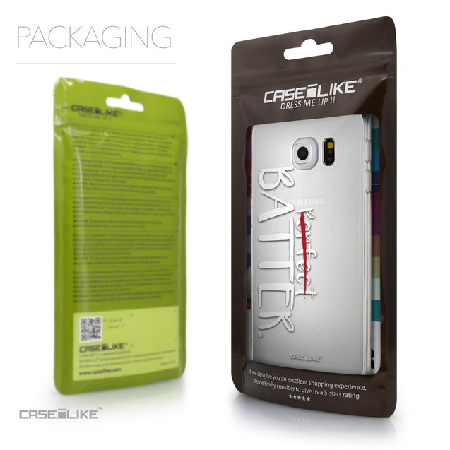 Packaging - CASEiLIKE Samsung Galaxy S6 Edge back cover Quote 2410