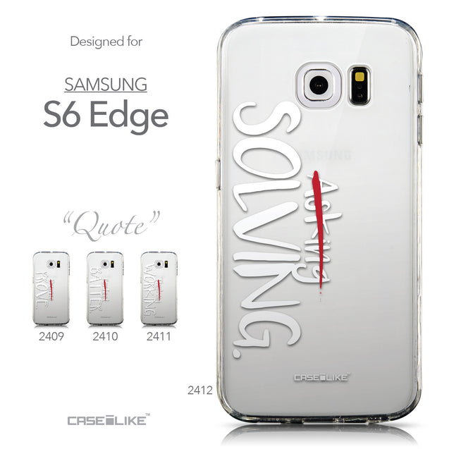 Collection - CASEiLIKE Samsung Galaxy S6 Edge back cover Quote 2412