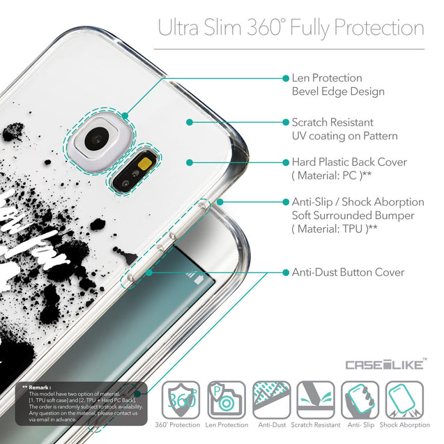 Details in English - CASEiLIKE Samsung Galaxy S6 Edge back cover Quote 2413