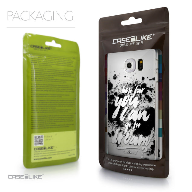 Packaging - CASEiLIKE Samsung Galaxy S6 Edge back cover Quote 2413