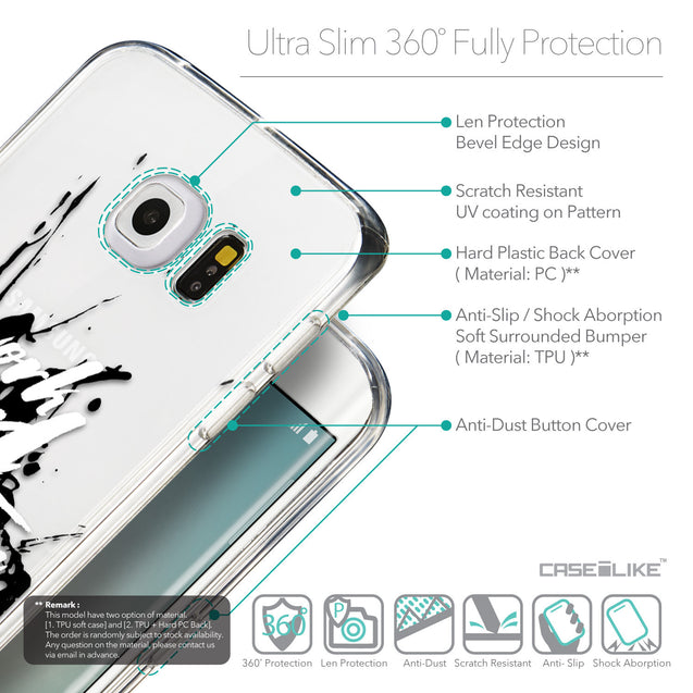 Details in English - CASEiLIKE Samsung Galaxy S6 Edge back cover Quote 2414