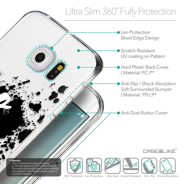 Details in English - CASEiLIKE Samsung Galaxy S6 Edge back cover Quote 2415