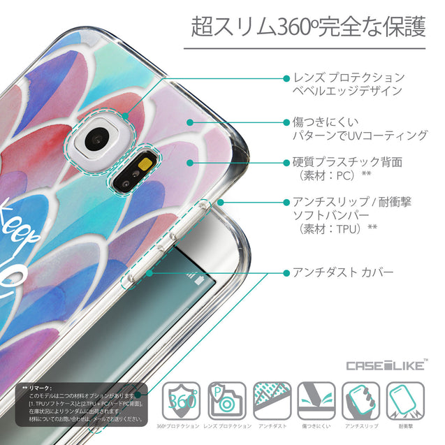 Details in Japanese - CASEiLIKE Samsung Galaxy S6 Edge back cover Quote 2417