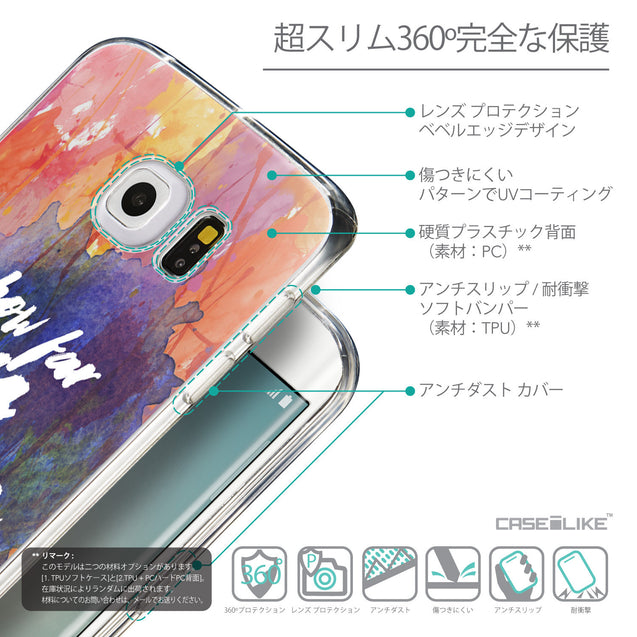 Details in Japanese - CASEiLIKE Samsung Galaxy S6 Edge back cover Quote 2421