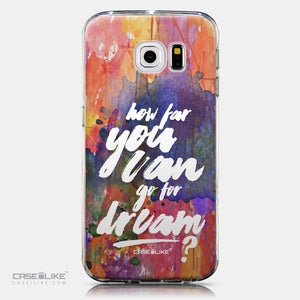 CASEiLIKE Samsung Galaxy S6 Edge back cover Quote 2421