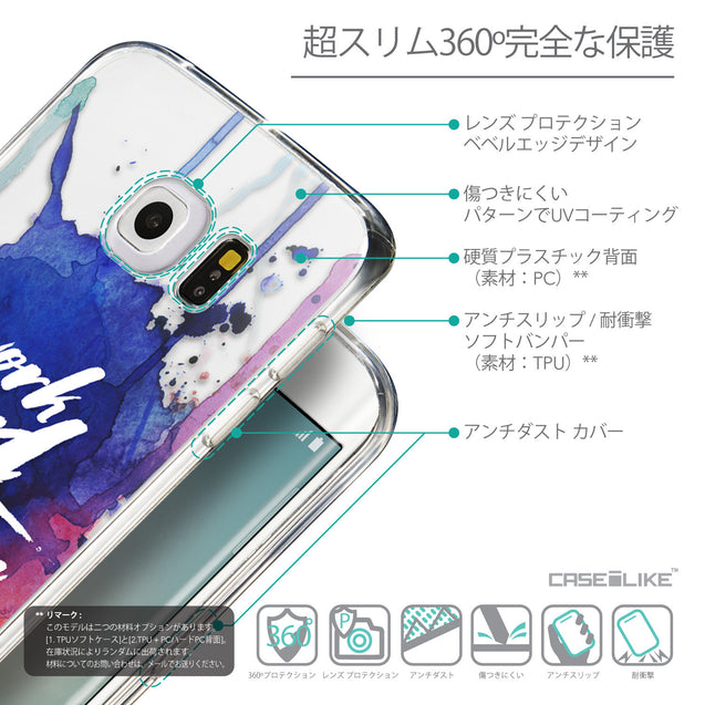 Details in Japanese - CASEiLIKE Samsung Galaxy S6 Edge back cover Quote 2422