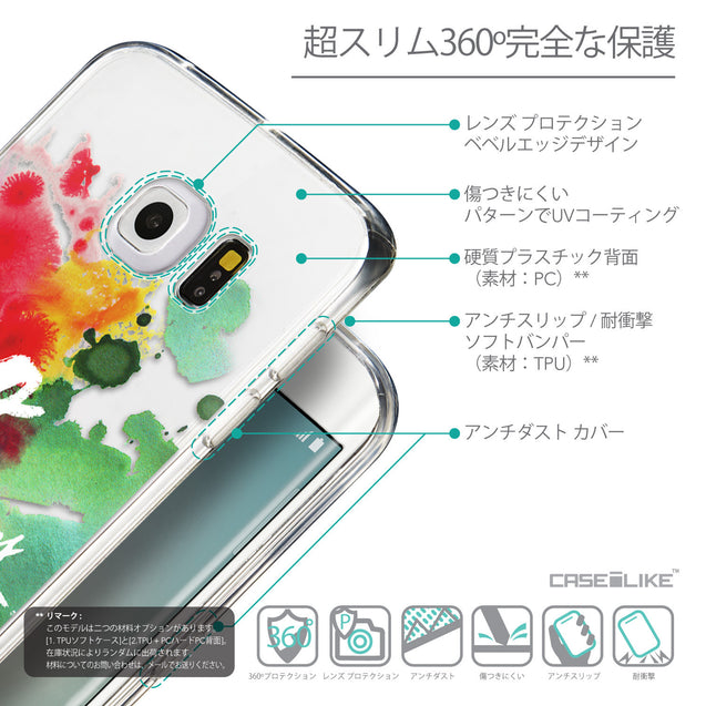 Details in Japanese - CASEiLIKE Samsung Galaxy S6 Edge back cover Quote 2424
