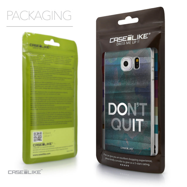 Packaging - CASEiLIKE Samsung Galaxy S6 Edge back cover Quote 2431