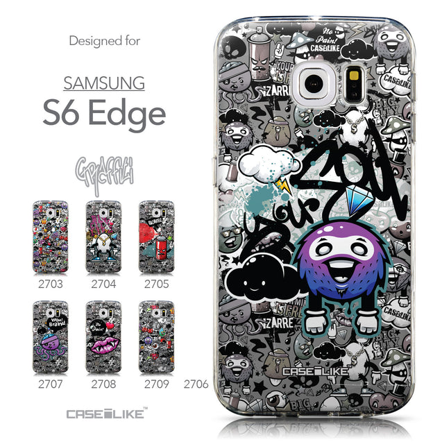 Collection - CASEiLIKE Samsung Galaxy S6 Edge back cover Graffiti 2706
