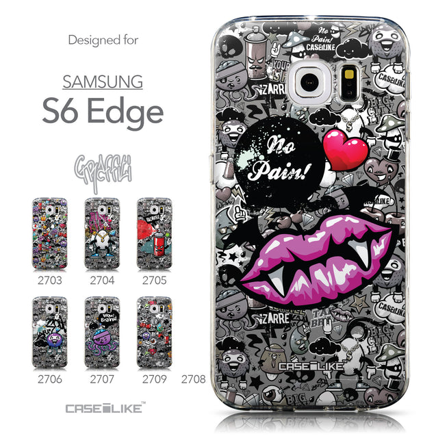 Collection - CASEiLIKE Samsung Galaxy S6 Edge back cover Graffiti 2708